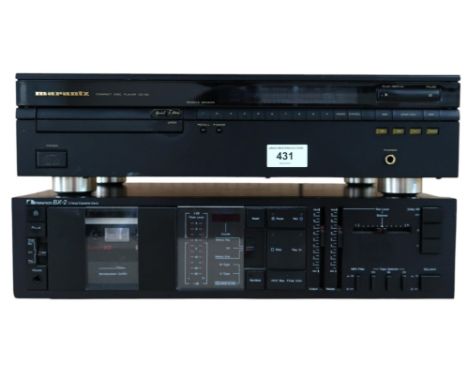 A NAKAMICHI BX-2 2 Head Cassette Deck, and a MARANTZ Compact Disc Player CD-50 (both af) (2) Condition Report:Available upon 