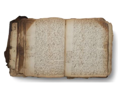An 18th century manuscript copy/account book, kept by members of the Frazer family, largely written in a close Latin script, 