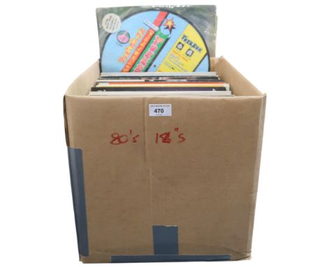 VINYL RECORDS a good box of extended mix 12' records with Fuzzbox picture disc YZ101TP, Trio, Madonna, Mink De Ville, White L