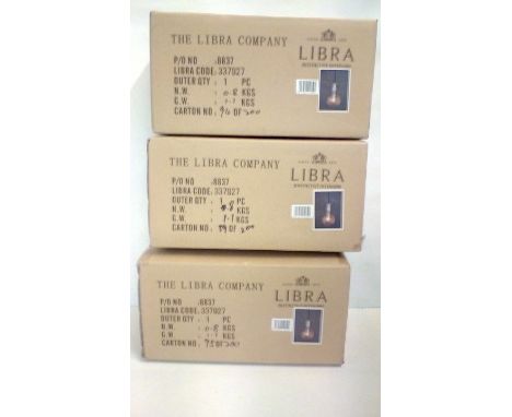 3 boxed decanter lamps