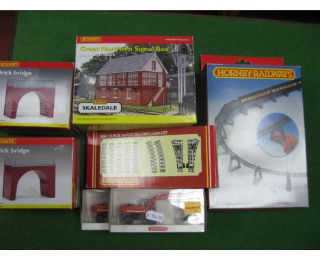 A Quantity of Line side Buildings and Accessories by Hornby, Wiking, Predominantly "OO" Scale, including Hornby Skaledale #R9