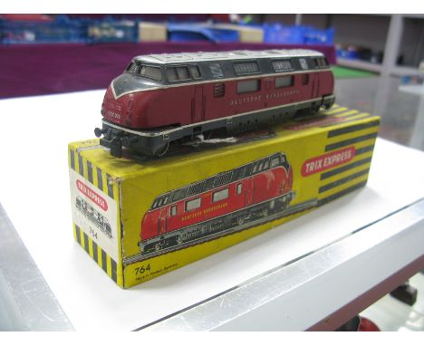 A Trix Express (Western Germany) "HO"Gauge Outline German Diesel Bo-Bo Locomotive '764 R/No V200035, Deutsche Bundesbahn red 