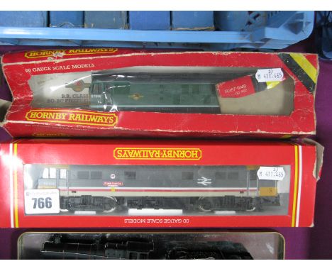Two Hornby "00" Gauge Bo - Bo Locomotives #R388 B.R Electric Locomotive 'Frank Hornby', R/no 86414, boxed #R072 class 25 dies
