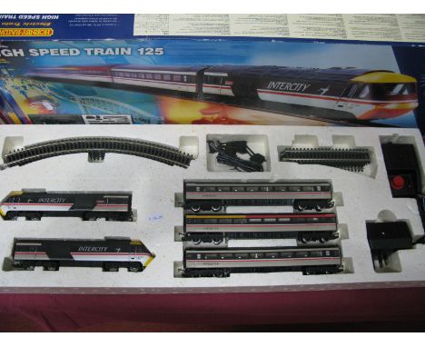 A Hornby "OO" Gauge #R.897 High Speed Train 125 Electric Train Set, comprising of HST power car intercity HST trailer car, tw