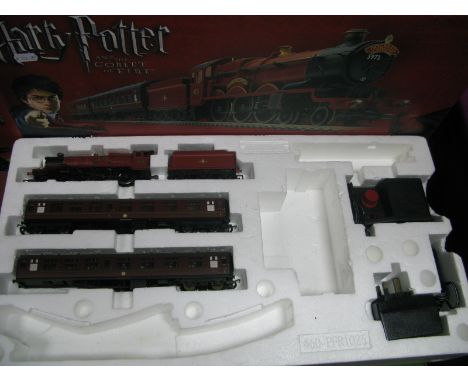A Boxed Hornby "OO" Gauge Harry Potter and the Goblet of Fire Hogwarts Express Electric train Set, comprising of 4-6-0 castle