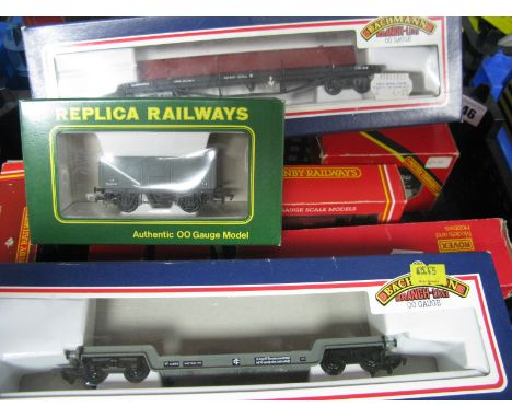 Ten Boxed "OO" Gauge Rolling Stock Wagons, Vans, by Bachmann, Hornby, Replica Railways, Mainline including Hornby #R096 Bestw