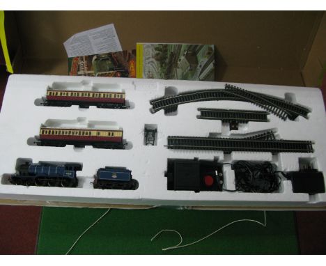 A Hornby "OO" Gauge #R1089 The Anglian Train Set, comprising of BR 4-6-0 Class B12 locomotive blue livery, R/No. 61525 six wh