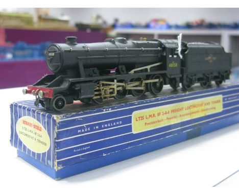 A Hornby Dublo Three Rail No. LT25 2-8-0 8F, R/No. 48158, overall good, boxed, staining/rubbing to box.
