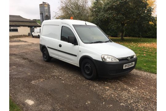 white vauxhall combo van