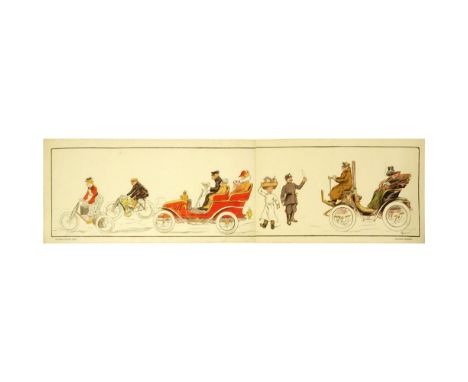 Fernand Fernel, Belgian  (1872-1934) Art Deco Color Lithograph on Paper, "Tous Droit Reserves", Signed in the Plate. Editeur: