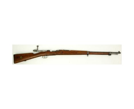 Antique Swedish Mauser M96 Carl Gustafs Stads Gevarsfaktori Rifle. Dated 1911. Serial number 289421. Mounted sight gauge, hoo