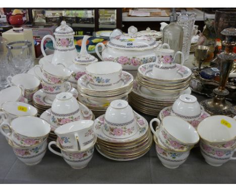 Extensive tea, coffee and part dinner service by Royal Worcester 'Mikado' pattern