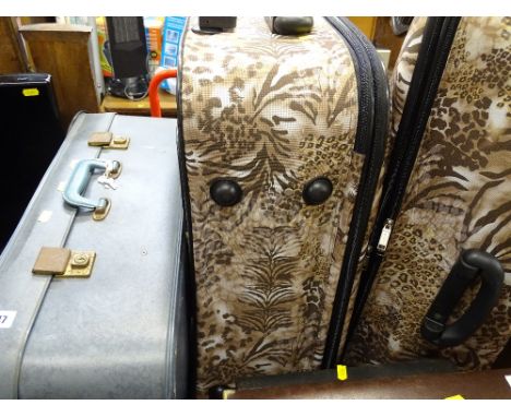 Parcel of modern and vintage luggage