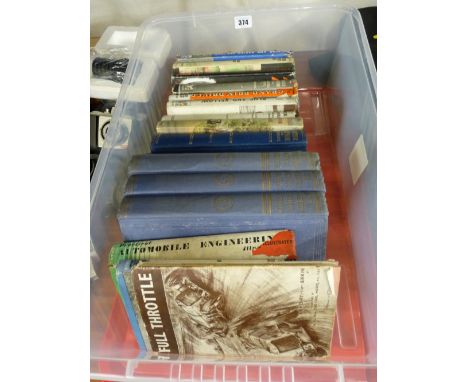 Collection of vintage motoring, motor racing books and repair manuals