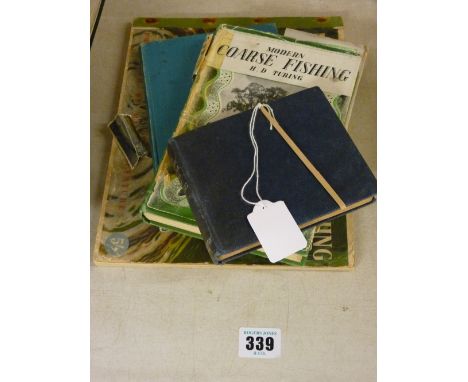 Vintage fishing books - 'The Dumpy Pocket Book for Anglers', 'H D Turing, Modern Coarse Fishing' and similar publications