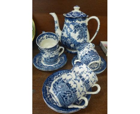 A Royal Worcester Palissy Avon scenes tea set