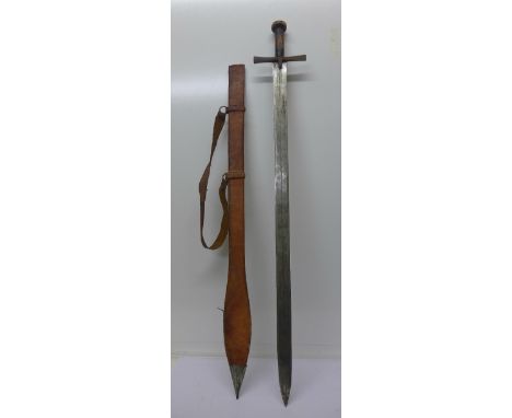 A sword with scabbard