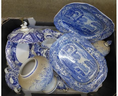 Royal Crown Derby Mikado china and a pair of Spode Italian plates, etc., some a/f