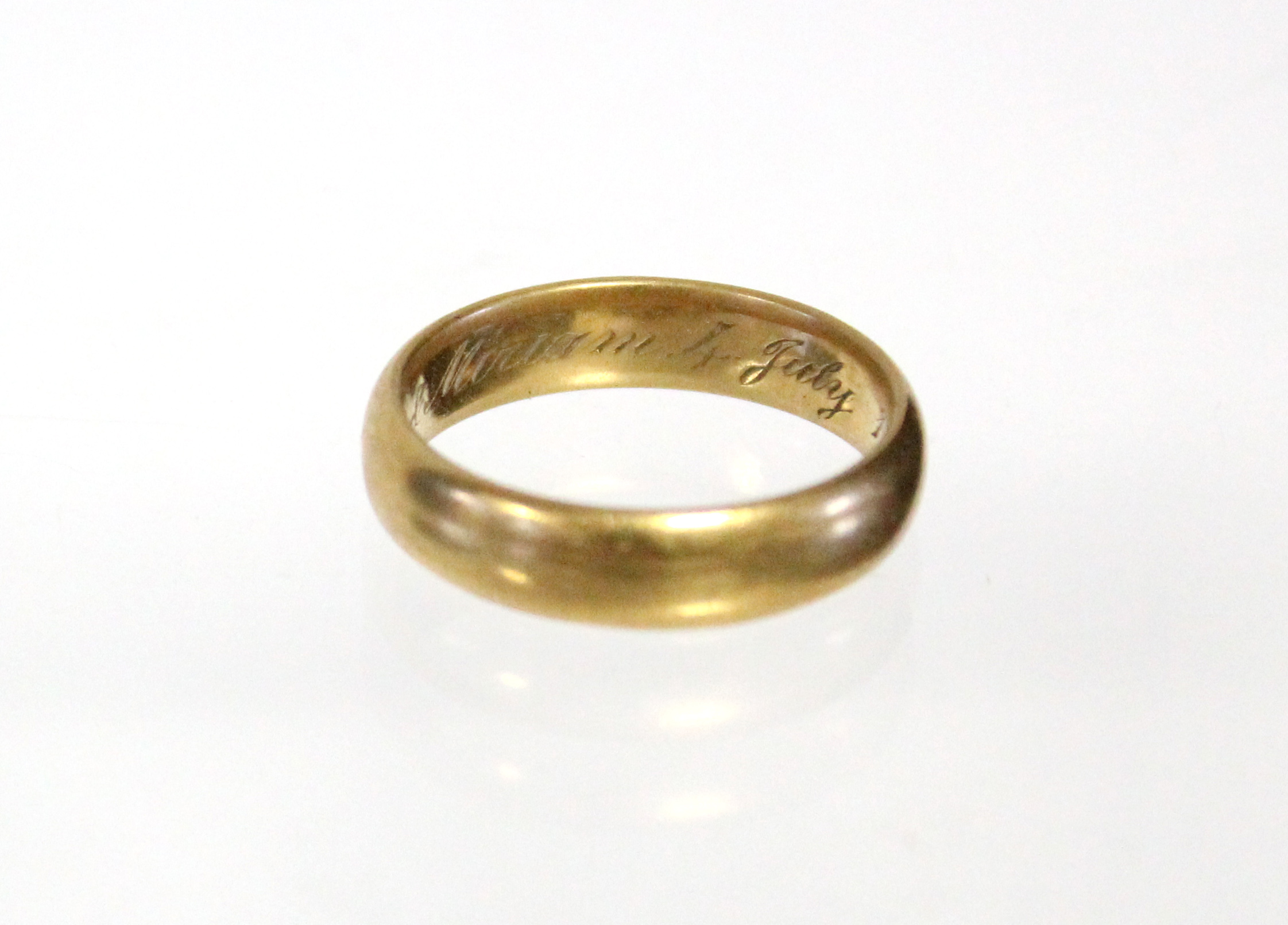 Dated 1939 22 Ct Gold Wedding Band Made In Birmingham Antique Jewellery Berlin Engagement Rings Wedding Bands