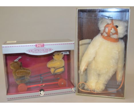 Steiff Muzzle Bear together with a LE Steiff See-Saw Bear, boxed (2)