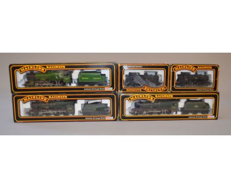 OO Gauge. 5 x Mainline locomotives. Includes 2 x  4-6-0 Jubilee class "Orion" & "Invincible"  B.R Green, 4-6-0 Rebuilt Patrio