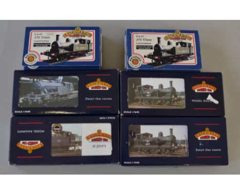 OO Gauge. Bachmann. 6 x tank locomotives. Includes 4 x J72 class BR black No. 69012, BR green No. 69023, BR green No. 68680 &