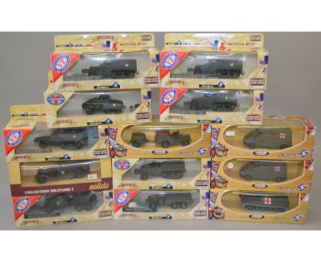 13 LE Solido Military models.