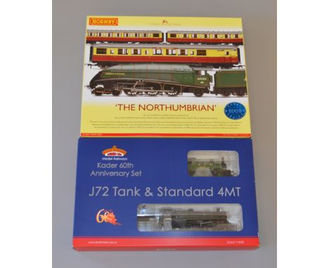 OO Gauge 2 x Train Packs. Includes Bachman Kader 60th Anniversary Set comprising J72 tank LNER 581, standard 4MT BR green 750