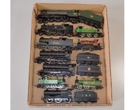 OO Gauge 10 x unboxed locomotives by Hornby, Mainline & Bachmann. Overall G