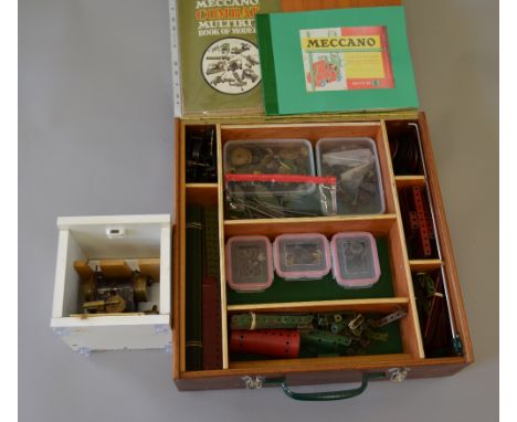 A Bowman Stationary Engine together with a Meccano Set.