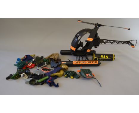 Mixed lot of Action Man toys and accessories to include a Capture Copter.