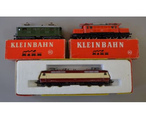 H0 Scale. 3 x Locomotives. Includes Fleichmann pantograph electric, 2 x Kleinbahn pantograph electrics. 