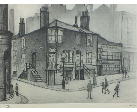 Laurence Stephen Lowry (1887-1976), Great Ancoats Street, numbered 851/850, signed lower right in pencil in the margin, monoc