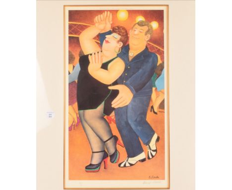 Beryl Cook ltd. ed. print, signed lower right, numbered 270/650 'Dirty Dancing' 53cm x 30cm, in card mount