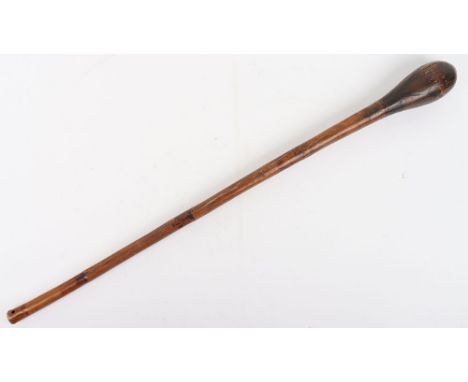 South African / Zulu Tribal Throwing Club, interesting wooden club with a elongated head which is more associated with throwi