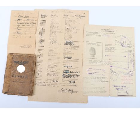 WW2 German Soldbuch Artillery Ersatz Abteilung 228, well filled out soldbuch issued to Erich Bolz. Personal details filled ou