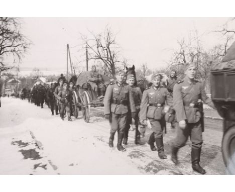 WW2 German Armed Forces Photograph Album, consisting of snapshot photographs compiled by a soldier in 7th Kompanie Infantry R