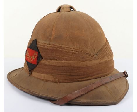 Great War Period Queens Royal West Surrey Regiment Other Ranks Foreign Service Helmet, fine example of a WW1 period other ran