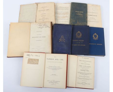 Books - The Waterloo Roll Call, second edition 1904; General Regulations and Orders (1804) once the property of a Lt Colonel 