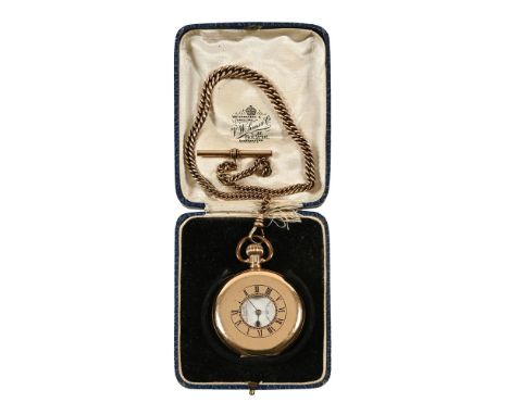 A Royal Mail Sims of Southampton gold plated pocket watch, presented to Walter Pike by colleagues of The Southampton Telegram