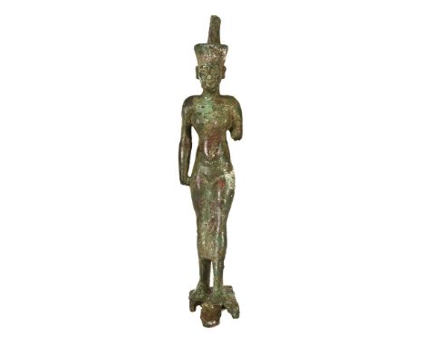 An Ancient Egyptian bronze of Neith (Creator-Goddess of Sais), believed to be 26th Dynasty circa 600BC.&nbsp; NOTE:&nbsp; Sol