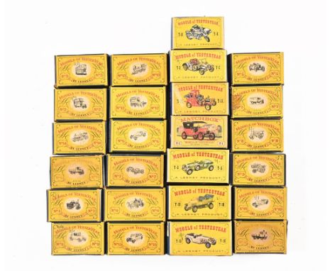 A collection of twenty five Models of Yesteryear by Lesney, to include Model No. 1 Allchin Traction engine etc.