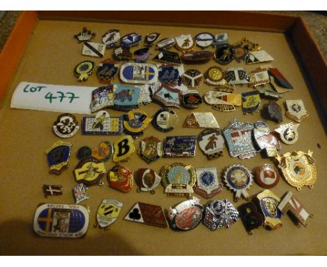 Speedway:  Badge selection – in good cond, club/Intl, 1970’s onwards, incl E. Port, Workington, Poole, Bradford (69).