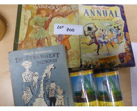 Collectables:  Annuals – good mixture in large box old/new and various Wizard of Oz figures in capsules.