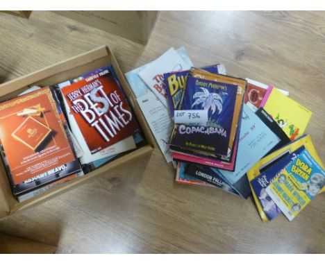 Collectables:  Theatre programmes in box, approx 150 – late 60’s onwards, good lot, many glossy.