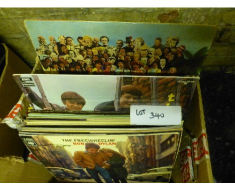 Records:  A box of classic rock LP’s incl Beatles, Elvis, Bob Dylan, Animals etc, approx 50.