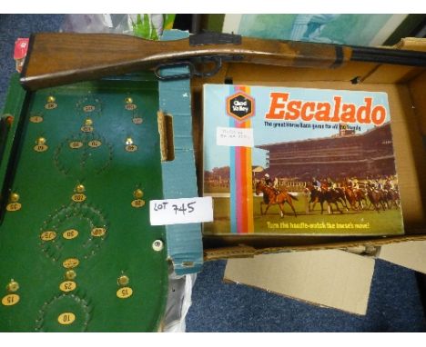 Collectables:  Games – Escalado, Bagatelle, toy gun, all in gc.
