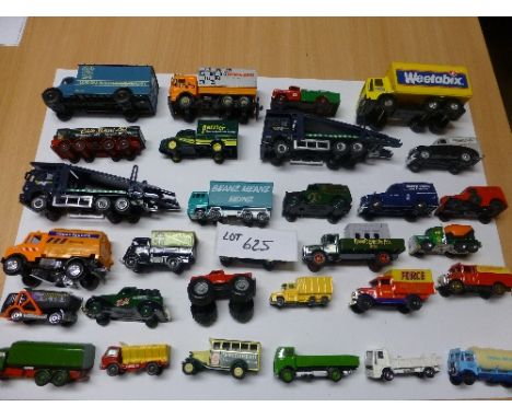 Die-cast:  Commercial vehicles large/small, Lledo, Days Gone, Corgi, all vgc, unboxed (59).