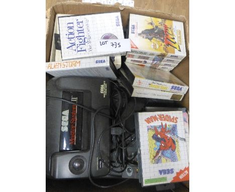 Collectables:  Games Console – SEGA – Master System II along with 15/20 boxed games all seem in good order.