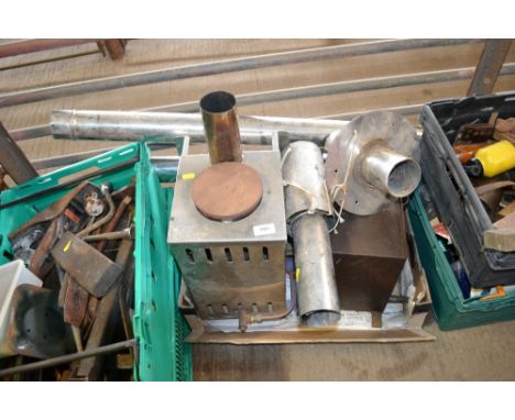 A heater with flue pipe 